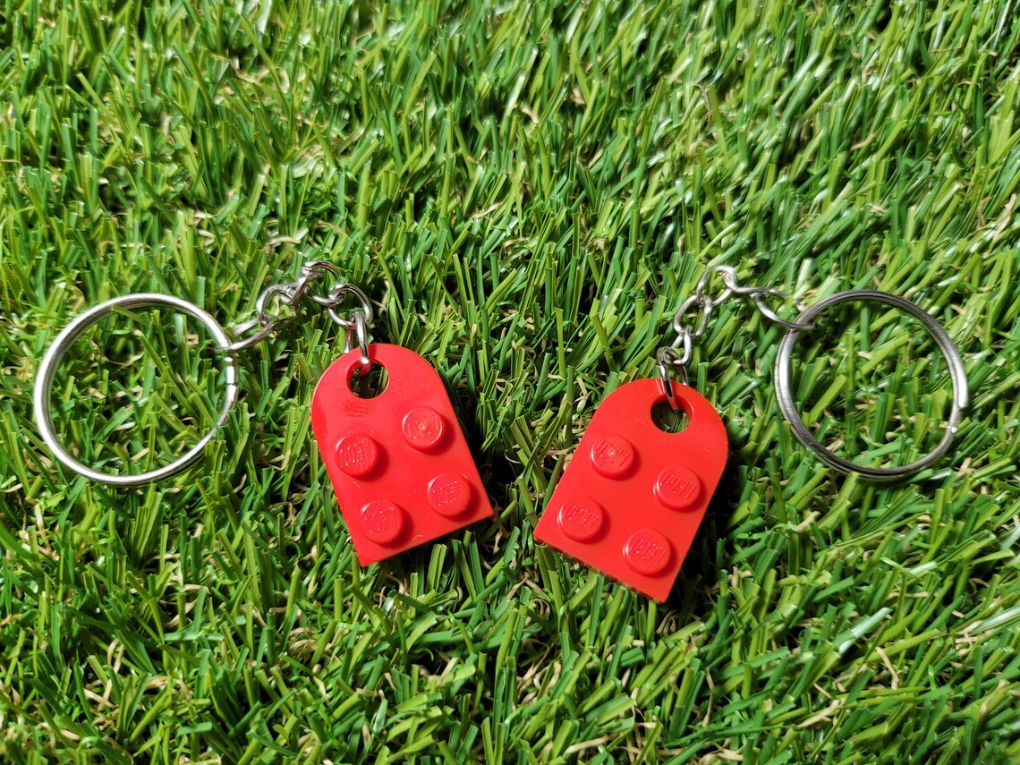 Lego Love Heart Keychain